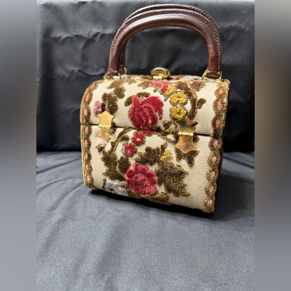 1970’s Tano of Madrid Brocade Box Style Handbag